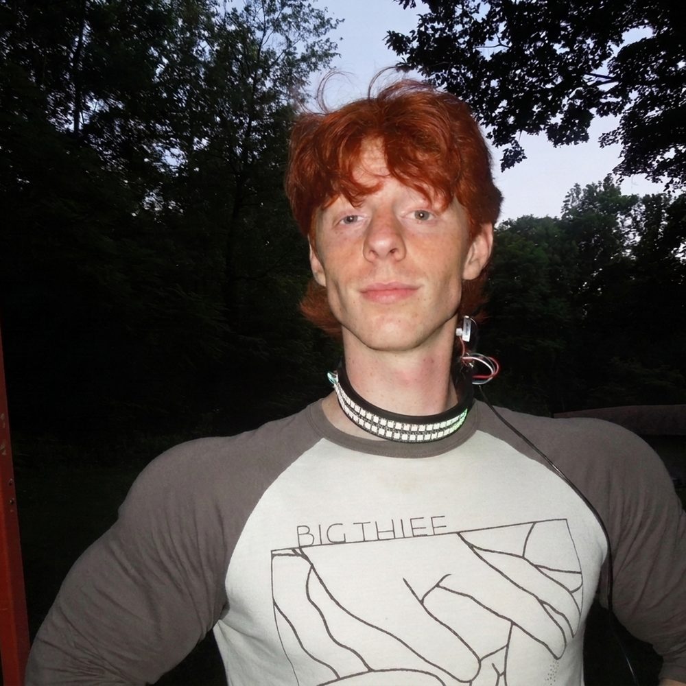 A person wearing The Protector